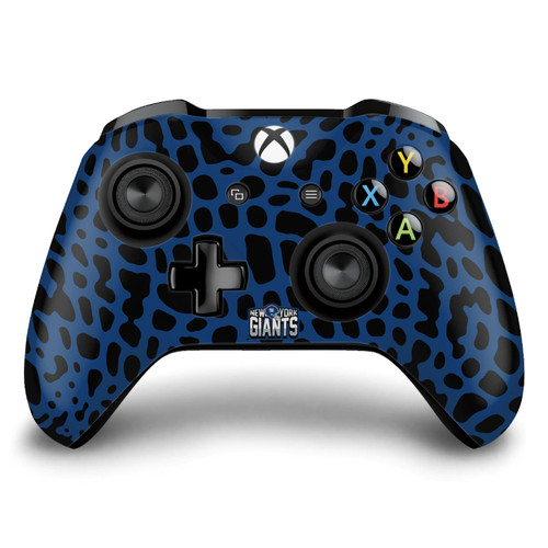 NFL New York Giants Animal Print Vinyl Sticker Skin Decal Cover for Microsoft Xbox One S / X Controller