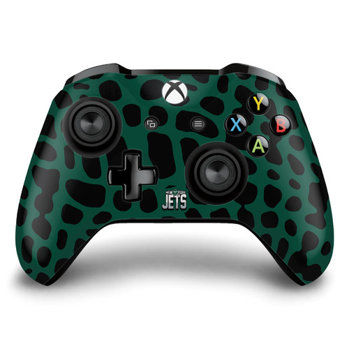 NFL New York Jets Animal Print Vinyl Sticker Skin Decal Cover for Microsoft Xbox One S / X Controller