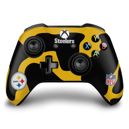 NFL Pittsburgh Steelers Cow Vinyl Sticker Skin Decal Cover for Microsoft Xbox One S / X Controller