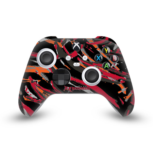 NFL Tampa Bay Buccaneers Abstract Brush Strokes Vinyl Sticker Skin Decal Cover for Microsoft Xbox Series X / Series S Controller
