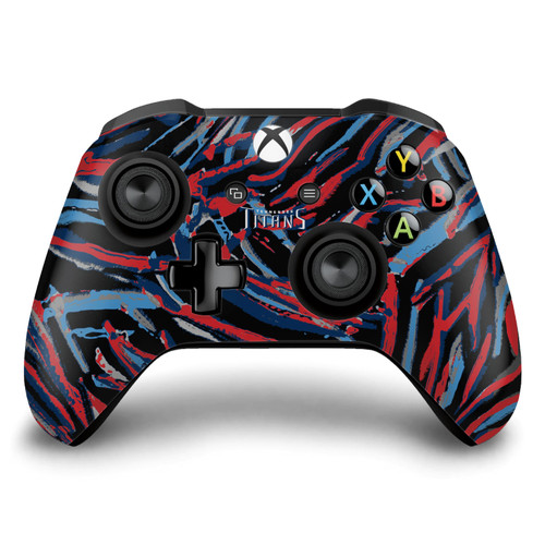 NFL Tennessee Titans Abstract Brush Strokes Vinyl Sticker Skin Decal Cover for Microsoft Xbox One S / X Controller