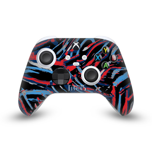 NFL Tennessee Titans Abstract Brush Strokes Vinyl Sticker Skin Decal Cover for Microsoft Xbox Series X / Series S Controller