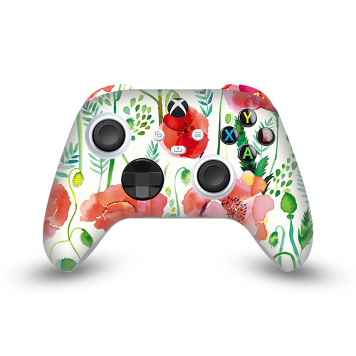 Ninola Assorted Red Flower Vinyl Sticker Skin Decal Cover for Microsoft Xbox Series X / Series S Controller