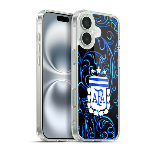 Argentina National Football Team 2026 Crest Kit Away Soft Gel Case for Apple iPhone 16 Plus & MagSafe