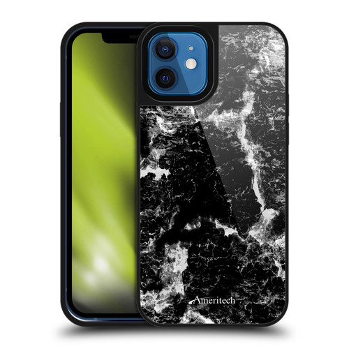 Ameritech Graphics Black Marble Gel Armour Case For Apple iPhone 12 / iPhone 12 Pro
