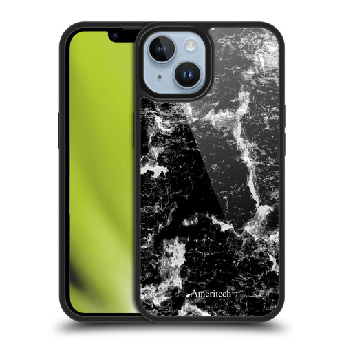 Ameritech Graphics Black Marble Gel Armour Case For Apple iPhone 14