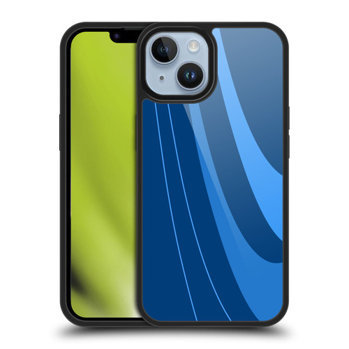 Ameritech Graphics Blue Mono Swirl Gel Armour Case For Apple iPhone 14