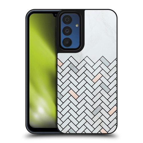 Alyn Spiller Marble Tile Gel Armour Case For Samsung Galaxy A15