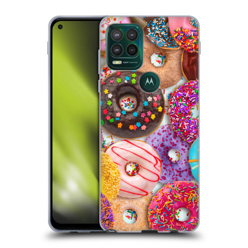 Aimee Stewart Colourful Sweets Donut Noms Soft Gel Case for Motorola Moto G Stylus 5G 2021