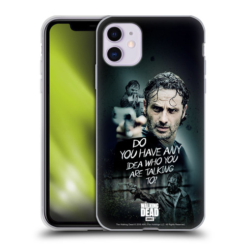 AMC The Walking Dead Rick Grimes Legacy Question Soft Gel Case for Apple iPhone 11