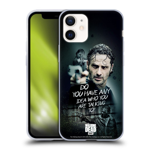 AMC The Walking Dead Rick Grimes Legacy Question Soft Gel Case for Apple iPhone 12 Mini