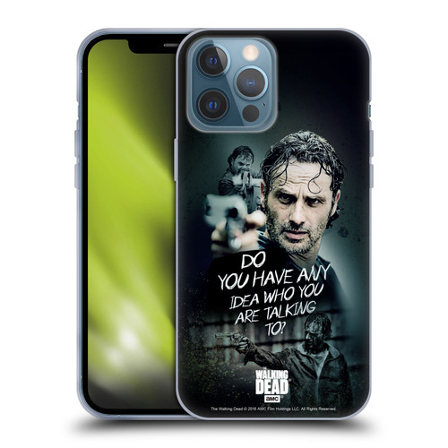 AMC The Walking Dead Rick Grimes Legacy Question Soft Gel Case for Apple iPhone 13 Pro Max