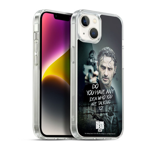 AMC The Walking Dead Rick Grimes Legacy Question Soft Gel Case for Apple iPhone 14 Plus & MagSafe
