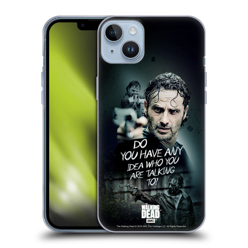 AMC The Walking Dead Rick Grimes Legacy Question Soft Gel Case for Apple iPhone 14 Plus