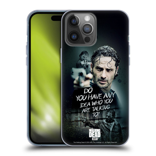 AMC The Walking Dead Rick Grimes Legacy Question Soft Gel Case for Apple iPhone 14 Pro Max