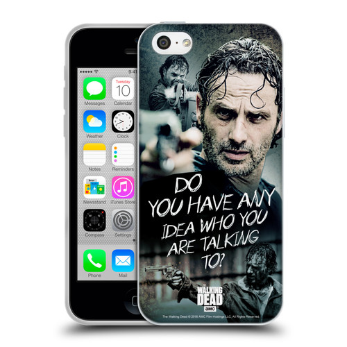 AMC The Walking Dead Rick Grimes Legacy Question Soft Gel Case for Apple iPhone 5c