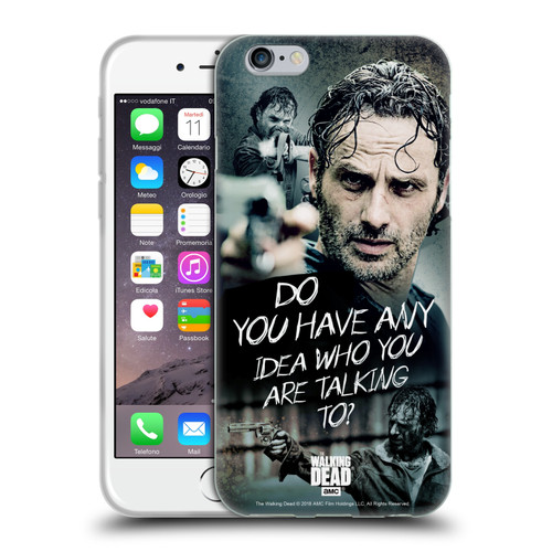 AMC The Walking Dead Rick Grimes Legacy Question Soft Gel Case for Apple iPhone 6 / iPhone 6s