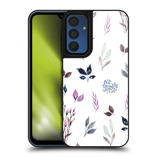 Anis Illustration Floral And Leaves Tiny Leaves Pattern Blue Gel Armour Case For Samsung Galaxy A15