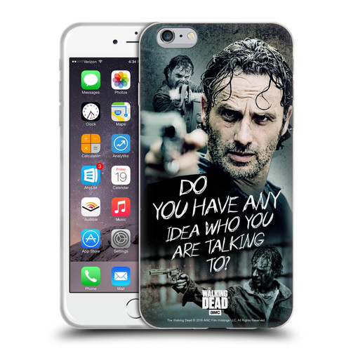 AMC The Walking Dead Rick Grimes Legacy Question Soft Gel Case for Apple iPhone 6 Plus / iPhone 6s Plus