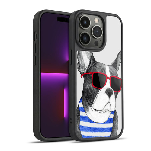 Barruf Dogs Frenchie Summer Style Gel Armour Case For Apple iPhone 14 Pro