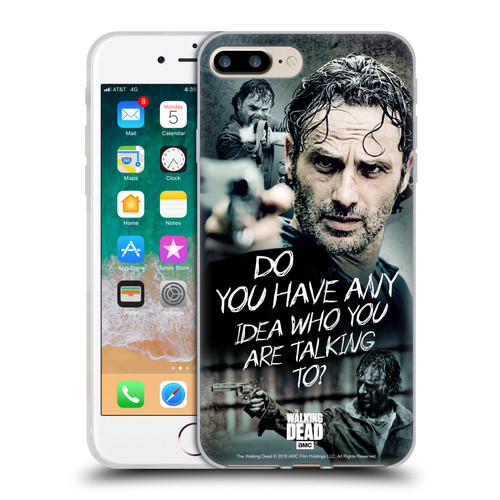 AMC The Walking Dead Rick Grimes Legacy Question Soft Gel Case for Apple iPhone 7 Plus / iPhone 8 Plus
