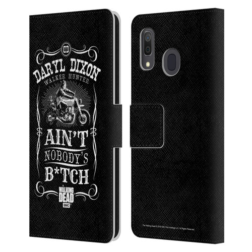 AMC The Walking Dead Daryl Dixon Biker Art Motorcycle Black White Leather Book Wallet Case Cover For Samsung Galaxy A33 5G (2022)