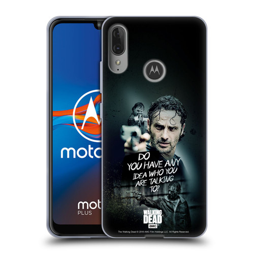 AMC The Walking Dead Rick Grimes Legacy Question Soft Gel Case for Motorola Moto E6 Plus