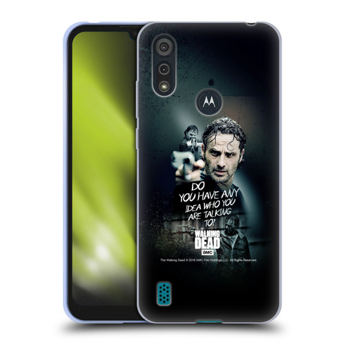 AMC The Walking Dead Rick Grimes Legacy Question Soft Gel Case for Motorola Moto E6s (2020)