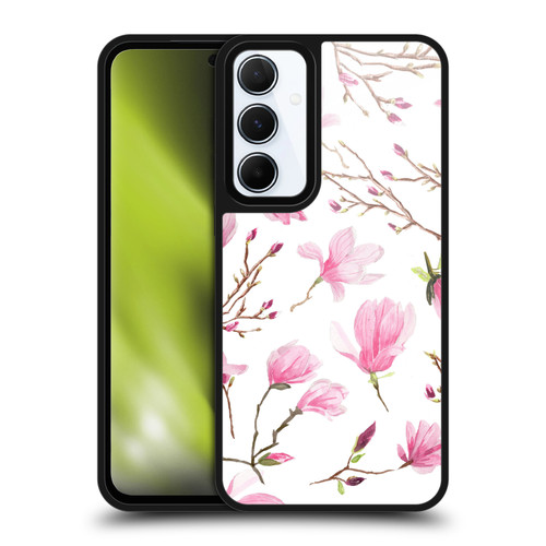 Anis Illustration Flower Pattern 2 Magnolia Gel Armour Case For Samsung Galaxy A55 5G