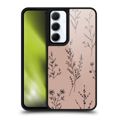 Anis Illustration Wildflowers Blush Pink Gel Armour Case For Samsung Galaxy A55 5G