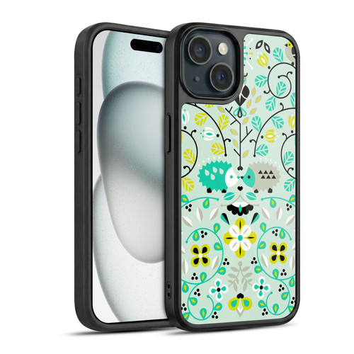 Cat Coquillette Animals Hedgehogs Symmetry Gel Armour Case For Apple iPhone 15