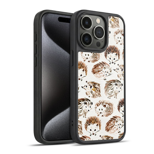 Cat Coquillette Animals Hedgehogs Gel Armour Case For Apple iPhone 15 Pro