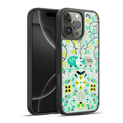 Cat Coquillette Animals Hedgehogs Symmetry Gel Armour Case For Apple iPhone 16 Pro Max