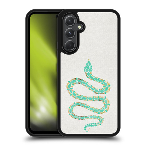 Cat Coquillette Animals Snake Mint Gel Armour Case For Samsung Galaxy A54 5G