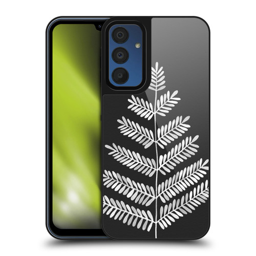 Cat Coquillette Nature Leaflets Black Gel Armour Case For Samsung Galaxy A15