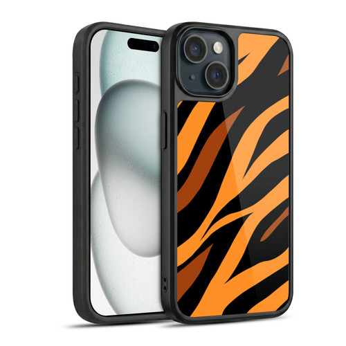 Grace Illustration Animal Prints Tiger Gel Armour Case For Apple iPhone 15