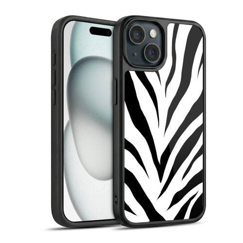 Grace Illustration Animal Prints Zebra Gel Armour Case For Apple iPhone 15