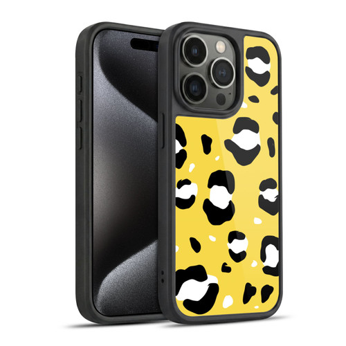 Grace Illustration Animal Prints Yellow Leopard Gel Armour Case For Apple iPhone 15 Pro