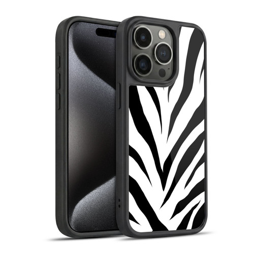 Grace Illustration Animal Prints Zebra Gel Armour Case For Apple iPhone 15 Pro