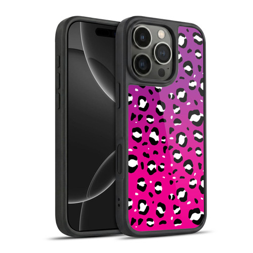 Grace Illustration Animal Prints Pink Leopard Gel Armour Case For Apple iPhone 16 Pro