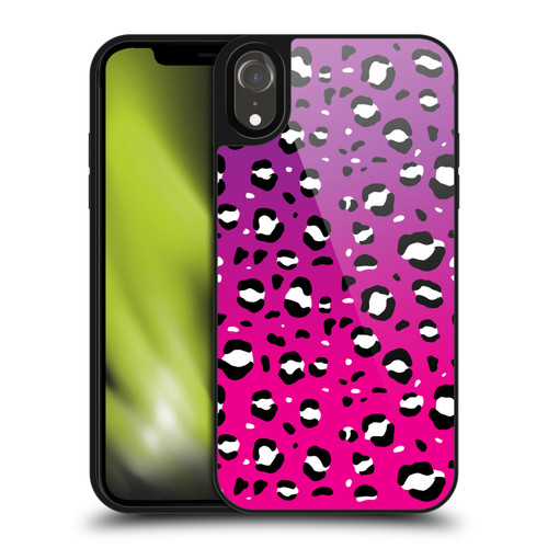Grace Illustration Animal Prints Pink Leopard Gel Armour Case For Apple iPhone XR