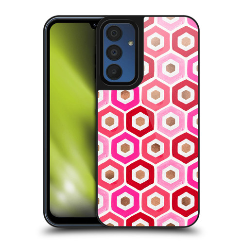 Cat Coquillette Patterns 6 Honeycomb Pink Gel Armour Case For Samsung Galaxy A15