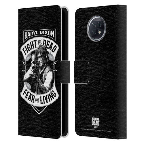 AMC The Walking Dead Daryl Dixon Biker Art RPG Black White Leather Book Wallet Case Cover For Xiaomi Redmi Note 9T 5G