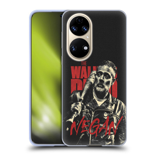 AMC The Walking Dead Season 10 Character Portraits Negan Soft Gel Case for Huawei P50