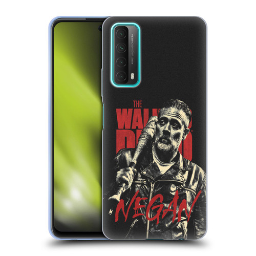 AMC The Walking Dead Season 10 Character Portraits Negan Soft Gel Case for Huawei P Smart (2021)