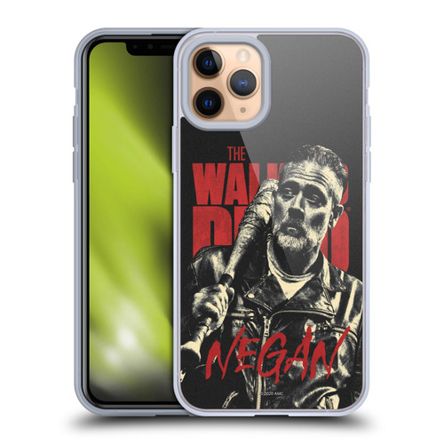 AMC The Walking Dead Season 10 Character Portraits Negan Soft Gel Case for Apple iPhone 11 Pro