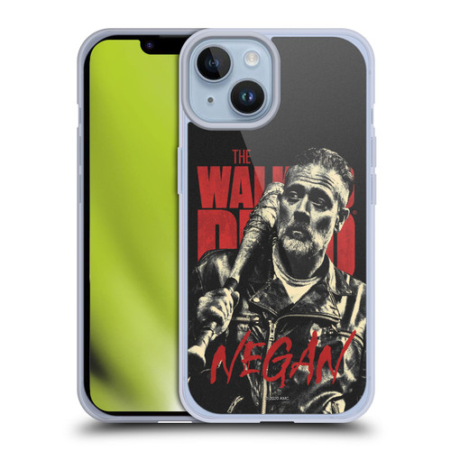 AMC The Walking Dead Season 10 Character Portraits Negan Soft Gel Case for Apple iPhone 14