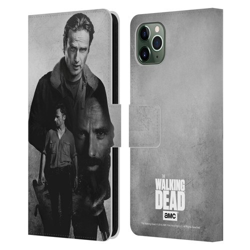 AMC The Walking Dead Double Exposure Rick Leather Book Wallet Case Cover For Apple iPhone 11 Pro Max