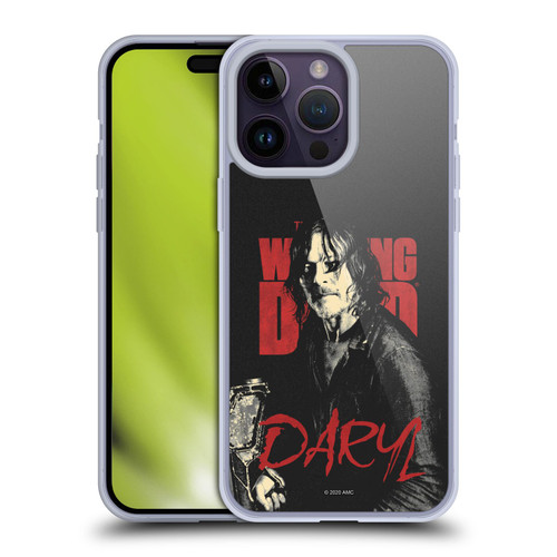 AMC The Walking Dead Season 10 Character Portraits Daryl Soft Gel Case for Apple iPhone 14 Pro Max