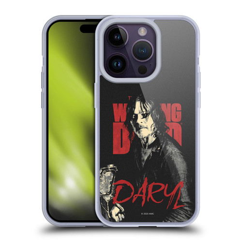 AMC The Walking Dead Season 10 Character Portraits Daryl Soft Gel Case for Apple iPhone 14 Pro
